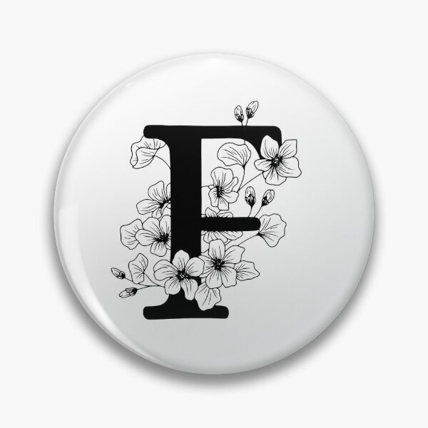 Item preview, F Botanical Monogram designed and sold by artjojo.