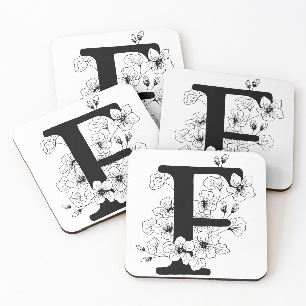 Item preview, F Botanical Monogram designed and sold by artjojo.