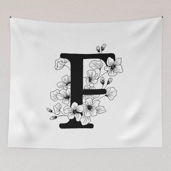Item preview, F Botanical Monogram designed and sold by artjojo.