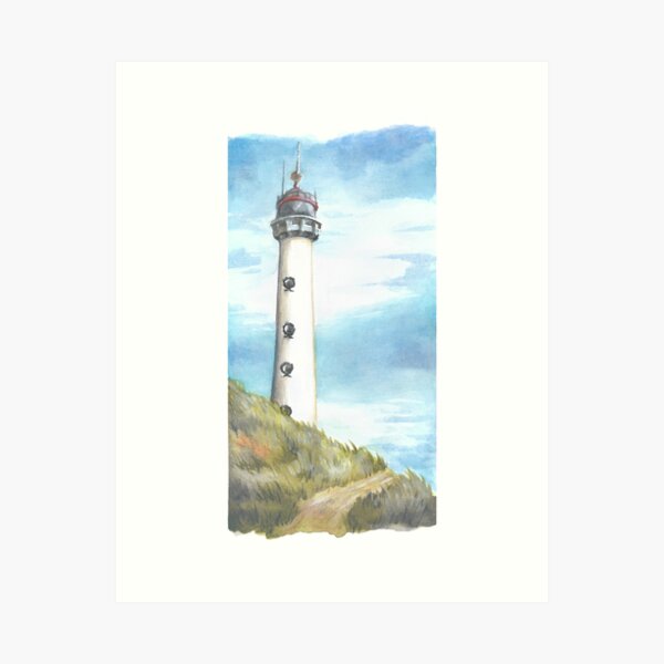lighthouse of Egmond aan Zee Art Print