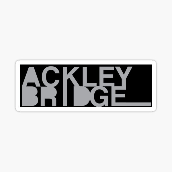 Ackley Bridge Greyscale Logo Sticker