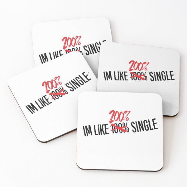 Item preview, I'm Like 200% Single and Loving It designed and sold by GnarlyGatorTees.