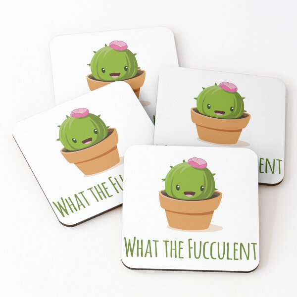 Item preview, What the Fucculent Cactus Succulents Plants designed and sold by GoldenDov.