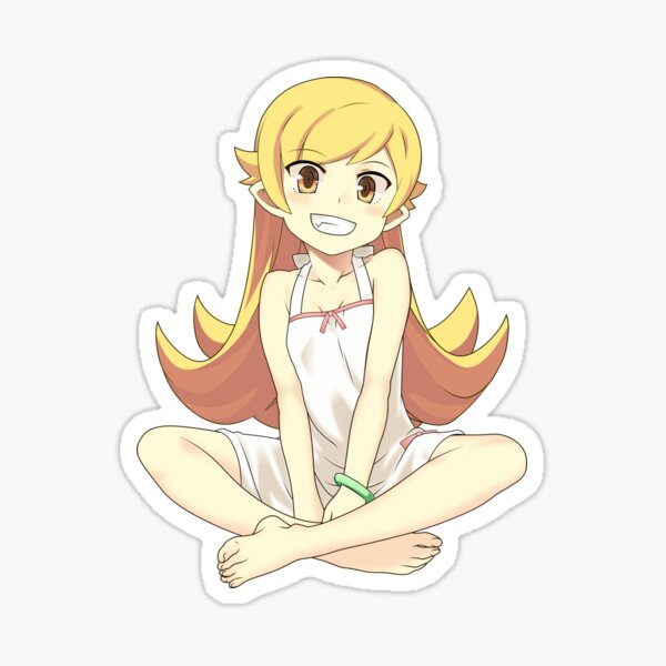 Shinobu Oshino Sticker By Thymaker Redbubble