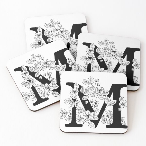 Item preview, M Botanical Monogram designed and sold by artjojo.