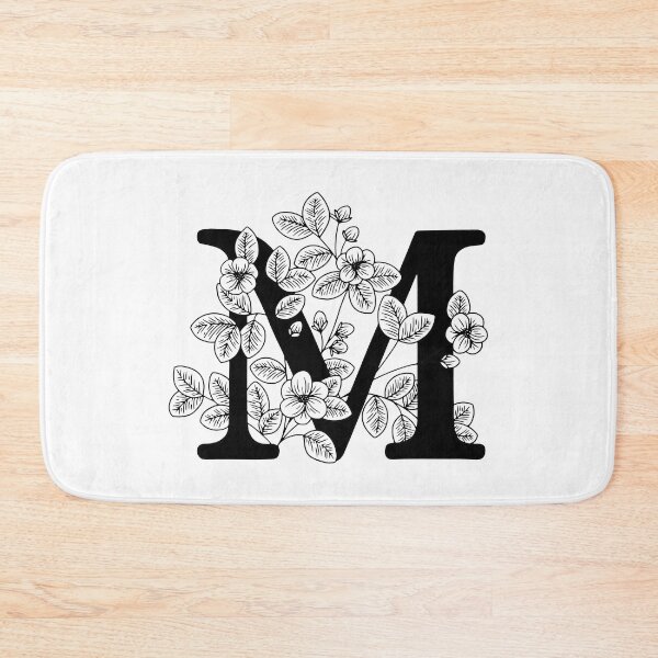 Item preview, M Botanical Monogram designed and sold by artjojo.