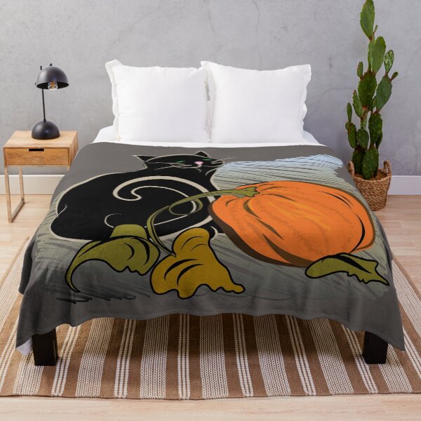 Item preview, Black Cat with Pumpkin designed and sold by Spirit-Dragon.