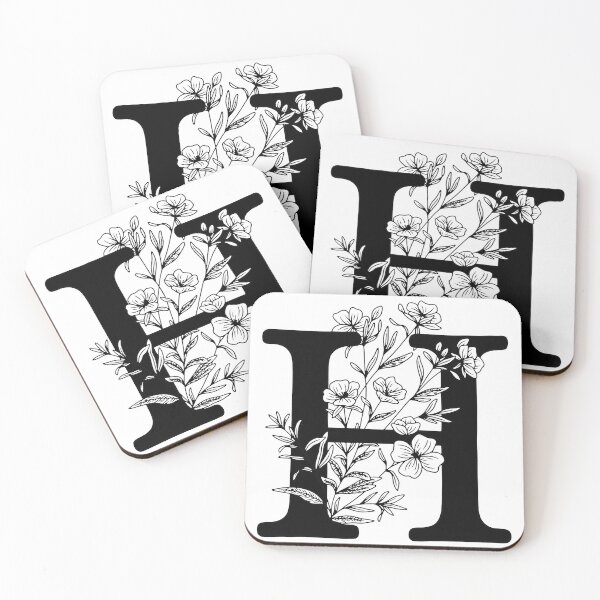 Item preview, H Botanical Monogram designed and sold by artjojo.
