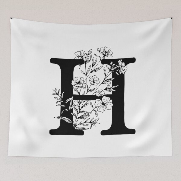 Item preview, H Botanical Monogram designed and sold by artjojo.