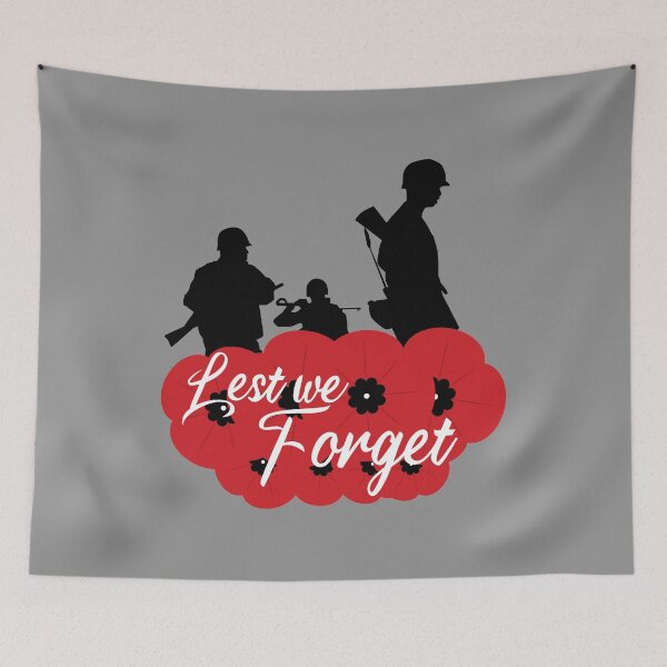 Item preview, REMEMBRANCE POPPY, LEST WE FORGET designed and sold by TheFirstOne.