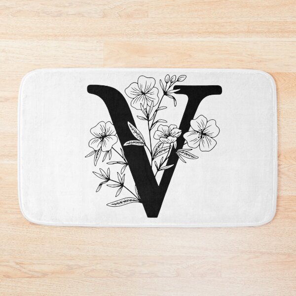 Item preview, V Botanical Monogram designed and sold by artjojo.