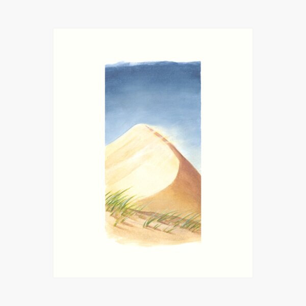 Sandy dune and marram grass Art Print