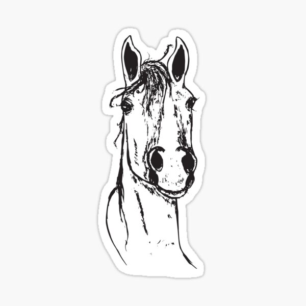 Horse head Sticker