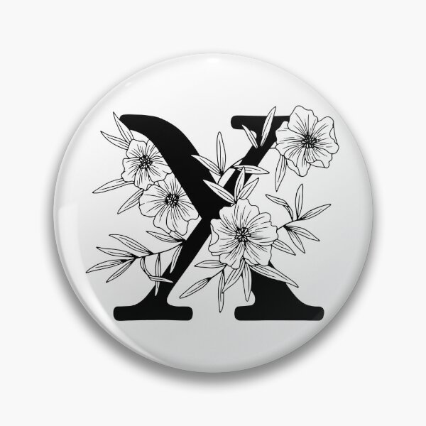 Item preview, X Botanical Monogram designed and sold by artjojo.