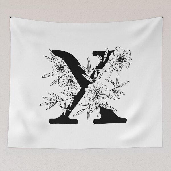 Item preview, X Botanical Monogram designed and sold by artjojo.