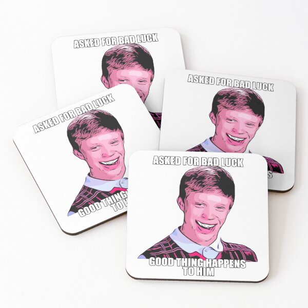 Item preview, Asked for bad luck, good thing happens to him : Bad luck Brian MEME designed and sold by Moedesigns.