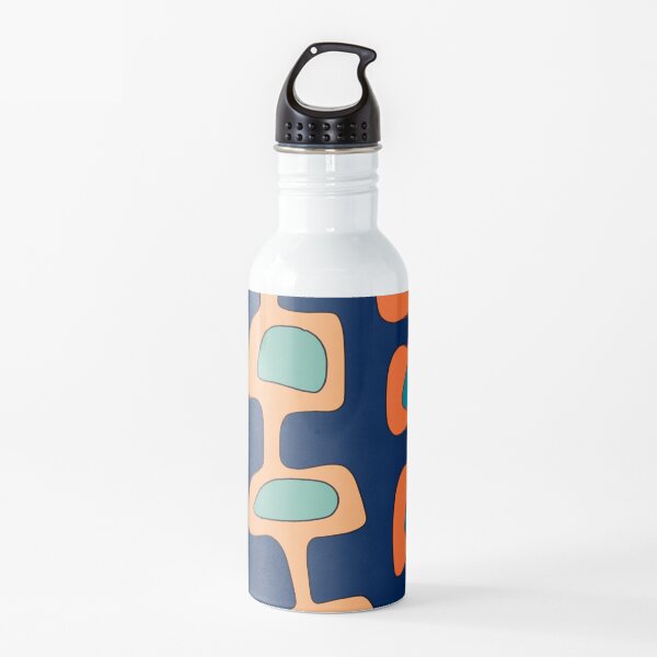 70's Vintage Color Design Art Water Bottle