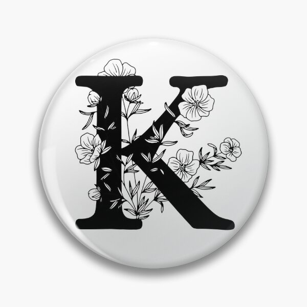 Item preview, K Botanical Monogram designed and sold by artjojo.