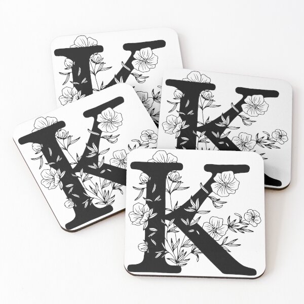 Item preview, K Botanical Monogram designed and sold by artjojo.