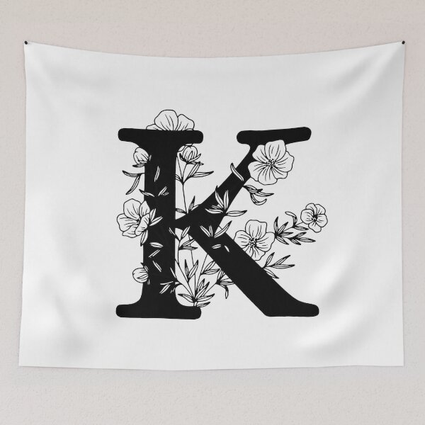 Item preview, K Botanical Monogram designed and sold by artjojo.