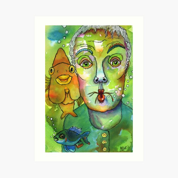 Something's fishy Art Print