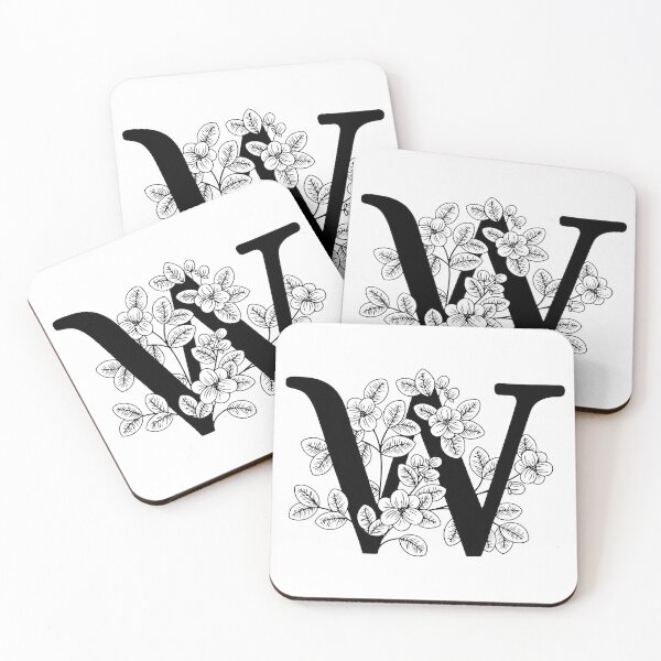 Item preview, W Botanical Monogram designed and sold by artjojo.