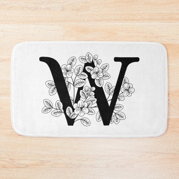 Item preview, W Botanical Monogram designed and sold by artjojo.