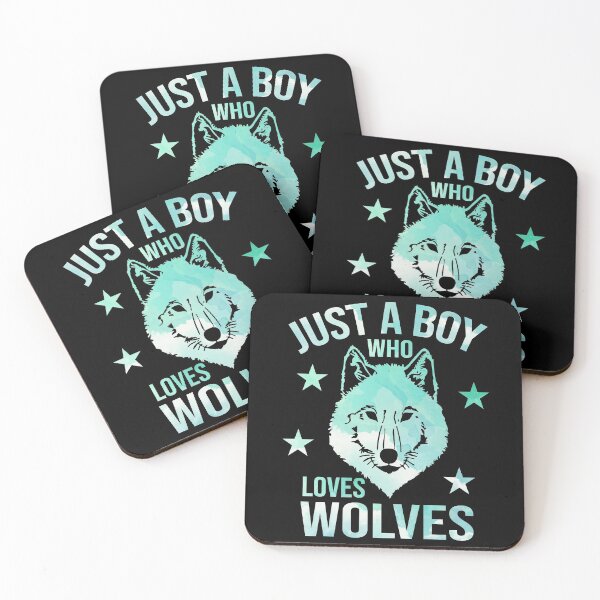 Item preview, Just a boy who loves Wolves designed and sold by PrettyPittie Shop.