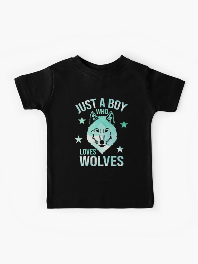 Wolf T Shirt Just A Boy Who Loves Wolves Tee Wolf T Shirt Just A Boy Who Loves Wolves Tee
