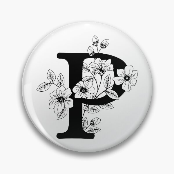 Item preview, P Botanical Monogram designed and sold by artjojo.