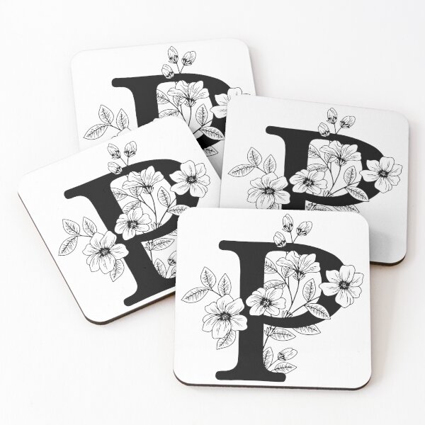 Item preview, P Botanical Monogram designed and sold by artjojo.