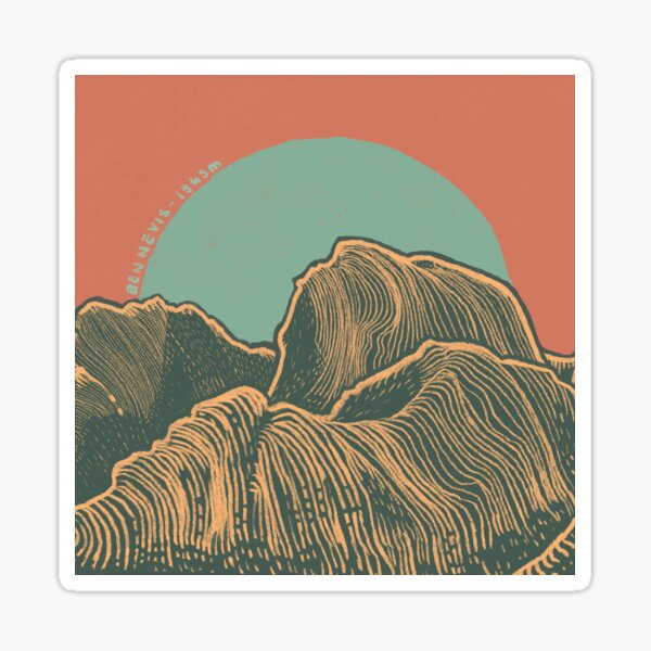 Ben Nevis - Scotland's Tallest Peak Sticker