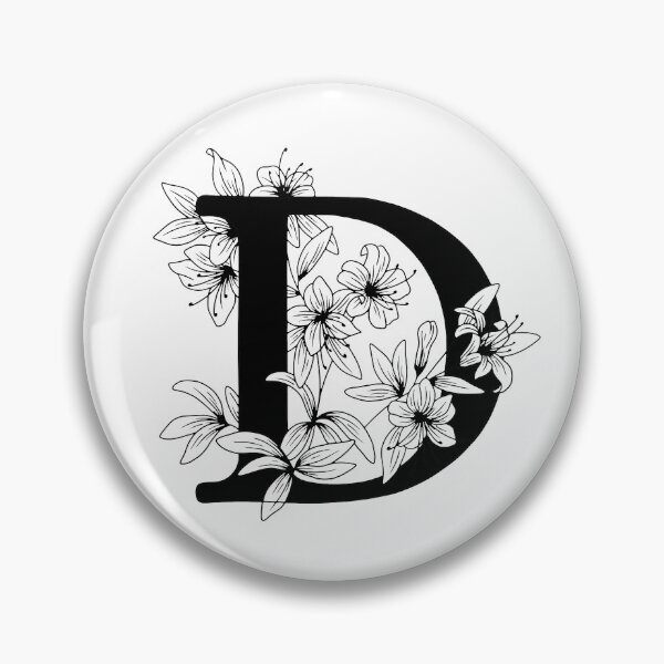 Item preview, D Botanical Monogram designed and sold by artjojo.