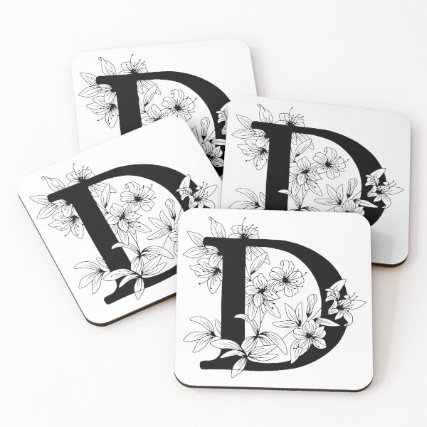 Item preview, D Botanical Monogram designed and sold by artjojo.