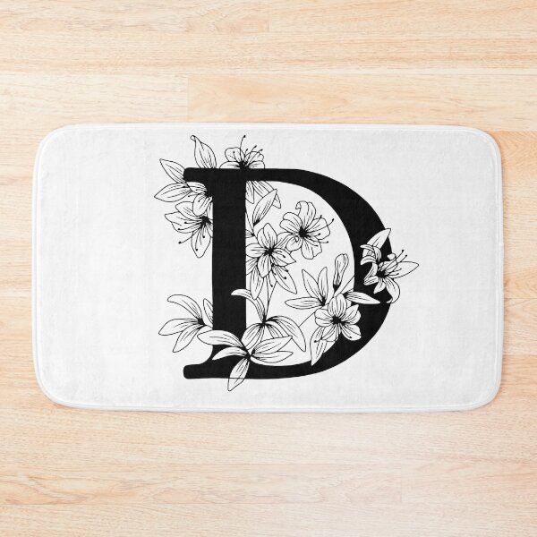 Item preview, D Botanical Monogram designed and sold by artjojo.
