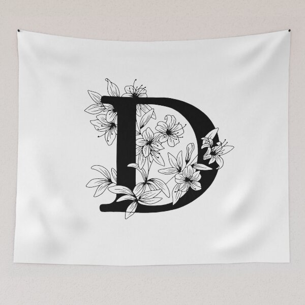 Item preview, D Botanical Monogram designed and sold by artjojo.
