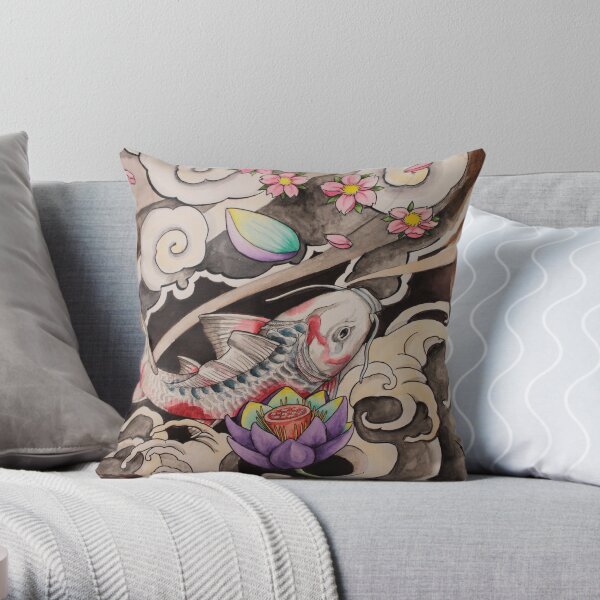 koï tattoo Coussin