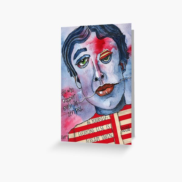 Oscar Fingal O'Flahertie Wills Wilde Greeting Card