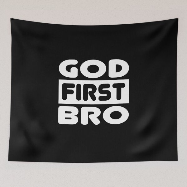 Item preview, christian faith Jesus GOD FIRST BRO designed and sold by TheMattDesigns.