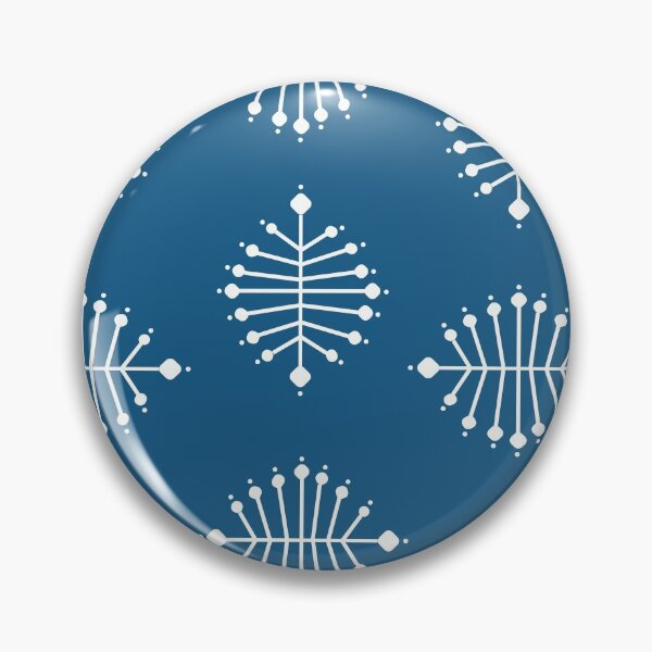 Item preview, White stylized spider on blue background designed and sold by TheMurphyGirl.