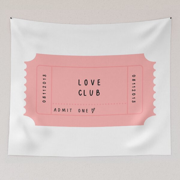 Item preview, Love Club Ticket designed and sold by alwayselle.