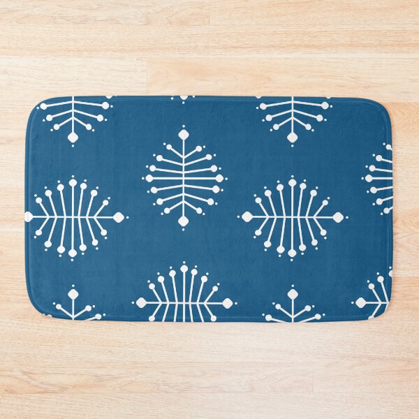 Item preview, White stylized spider on blue background designed and sold by TheMurphyGirl.