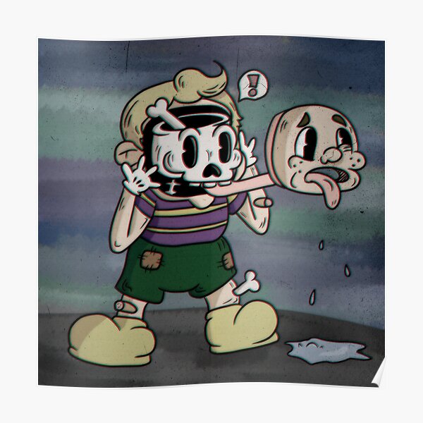 Spooky Skeleton Boy Poster