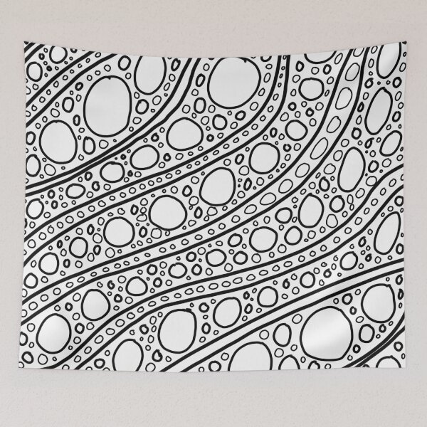 Item preview, Line Art Doodle Circle Pattern Design designed and sold by NancyMerkle.