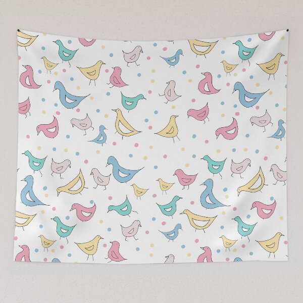 Item preview, Little Birds Pastel Pattern Design designed and sold by NancyMerkle.