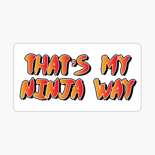 Façon Ninja Sticker