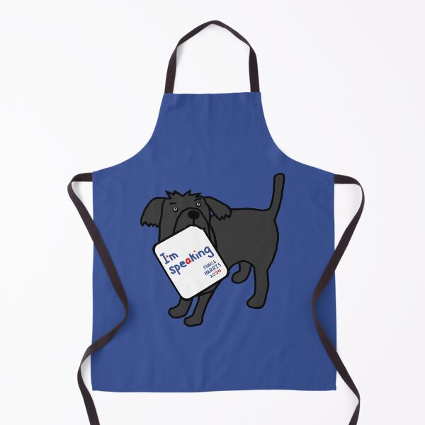 Item preview, Cute Dog with Kamala Harris VP Debate Quote designed and sold by ellenhenry.