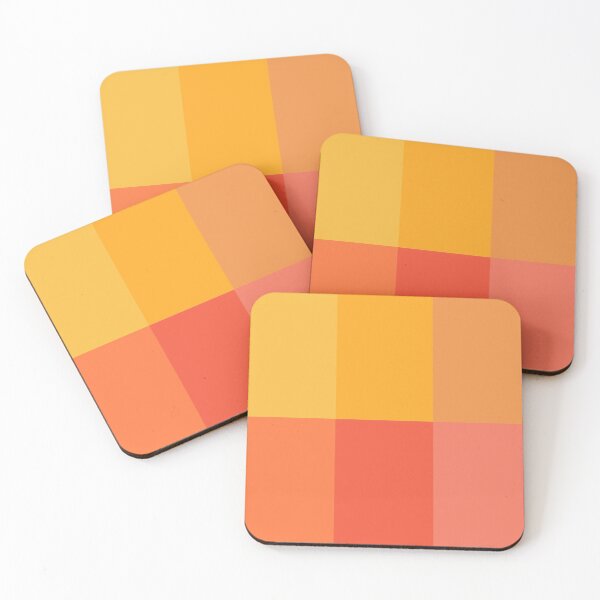 Item preview, Orange Pastel Rectangles Collage designed and sold by StayCuztom.