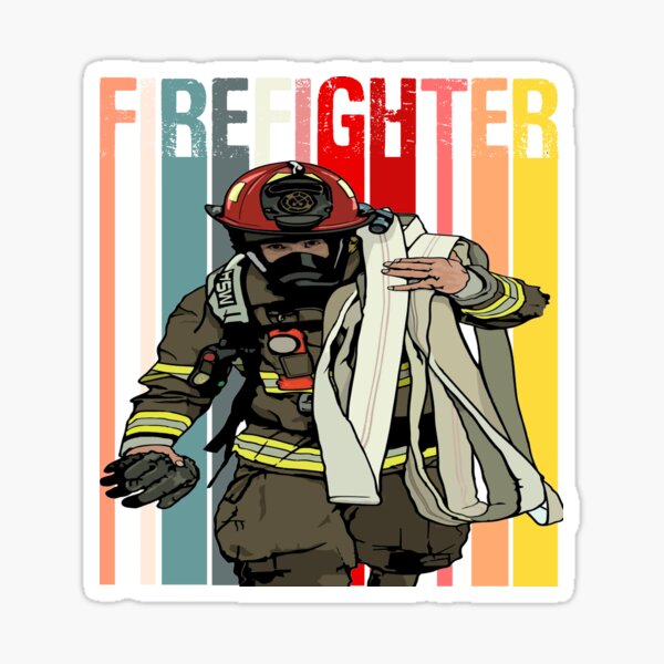 Funny Firefighter Stickers Redbubble