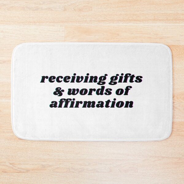 Item preview, Love Language receiving gifts & words of affirmation designed and sold by STUDIOmilk.